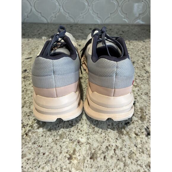 On Running Womens Cloudrunner Running Shoe Size 9.5 Gray Peach Sneaker